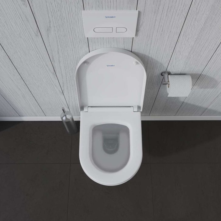 Duravit ME by Starck - Závesné WC, DuraShield, matná biela 252809AC00