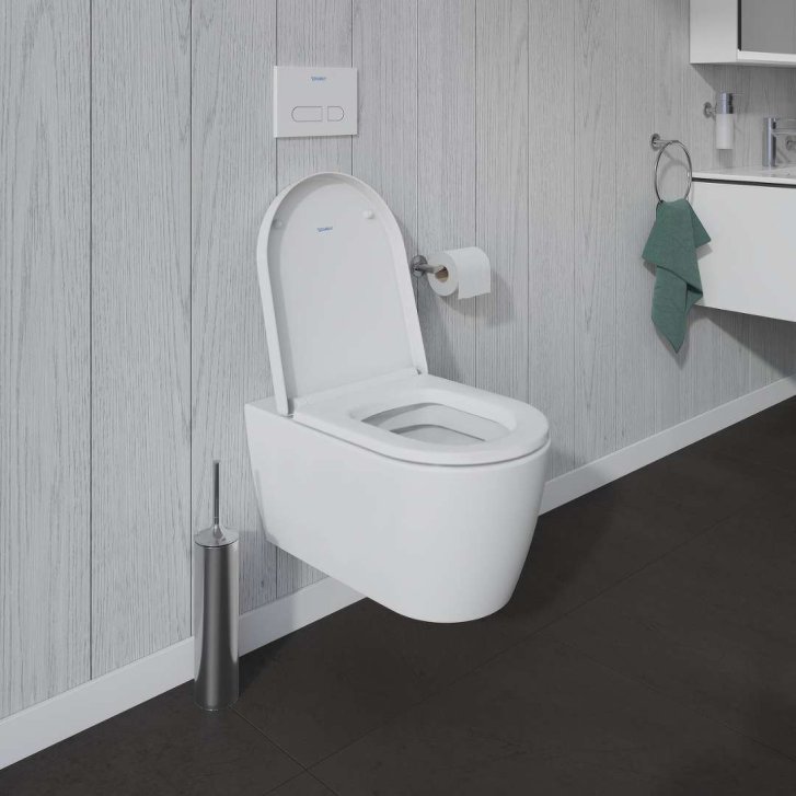 Duravit ME by Starck - Závesné WC, DuraShield, matná biela 252809AC00