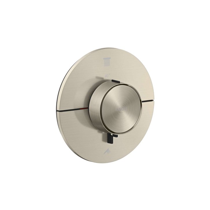 Axor ShowerSelect ID - Termostatická batéria pod omietku, na 2 spotrebiče, kefovaný nikel 36750820