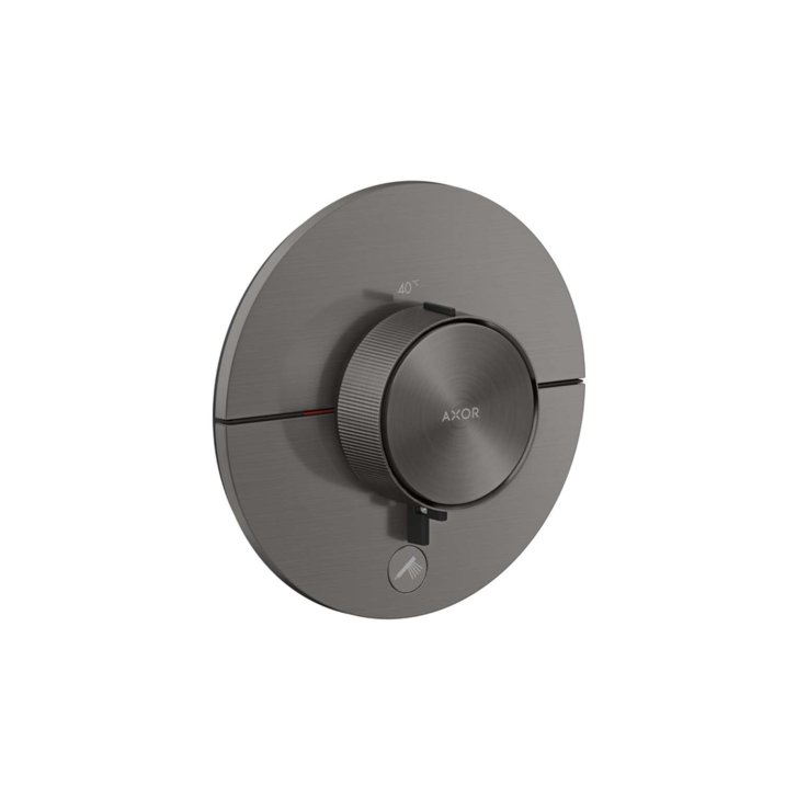 Axor ShowerSelect ID - Termostatická sprchová batéria pod omietku, HighFlow, kefovaný čierny chróm 36776340