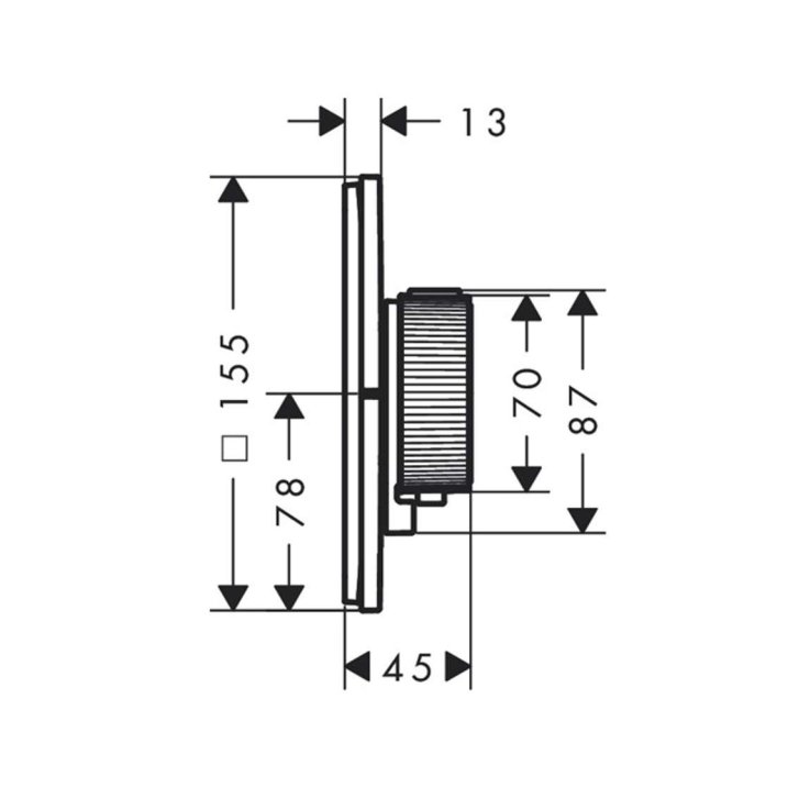 Axor ShowerSelect ID - Termostatická sprchová batéria pod omietku, HighFlow, kefovaný bronz 36778140