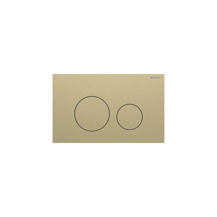 Geberit Sigma40 - Ovládanie splachovania, easy to clean, kefovaná mosadz 115.628.QF.1