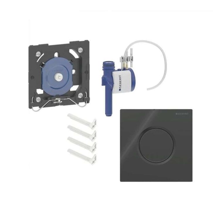 Geberit - Pneumatické ovládanie splachovania pisoáru typ 01, čierna 116.011.DW.5