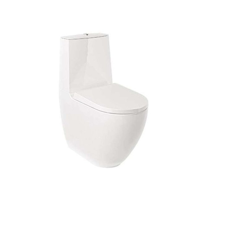 Kludi Resa D - WC kombi misa, vario odpad, Rimless, SpiralFlush, lesklá biela 24WCB0543