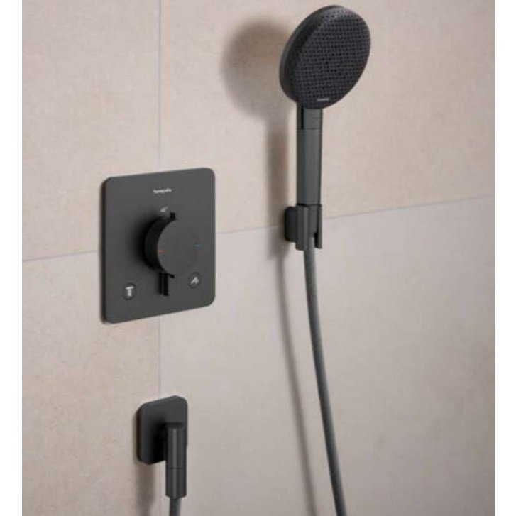 Hansgrohe Porter Fine - Držiak sprchy, kefovaný čierny chróm 28885340