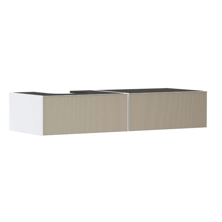 Hansgrohe Xevolos E - Umývadlová skrinka, 28x137x55 cm, 2 zásuvky, matná biela/štruktúrovaný bronz 54319390