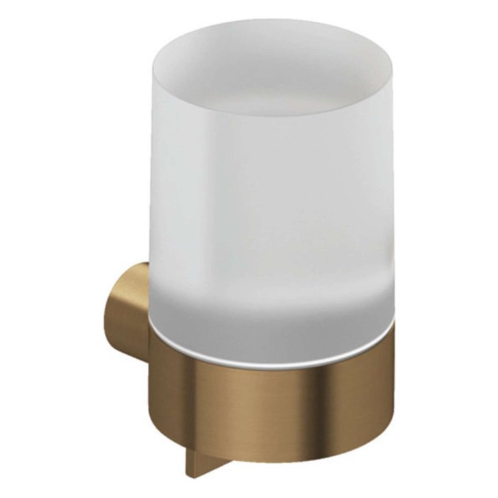 Kludi Vela R - Dávkovač mydla s držiakom, sklo/kefovaný bronz 58976N1