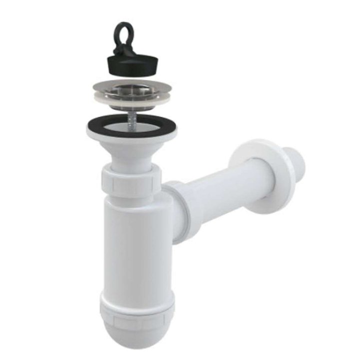 Alca - Sifón umývadlový, priemer 40 mm, mriežka DN63 z nehrdzavejúcej ocele A41