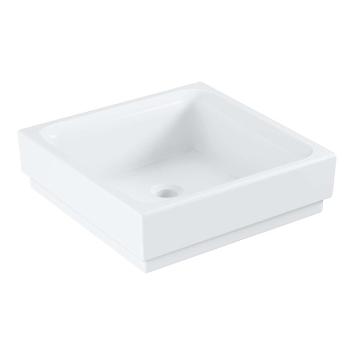 Grohe Cube Ceramic - Umývadlo bez prepadu, 40x40 cm, PureGuard, alpská biela 3948200H