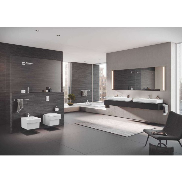 Grohe Cube Ceramic - Umývadlo s prepadom, 100x49 cm, PureGuard, alpská biela 3947500H