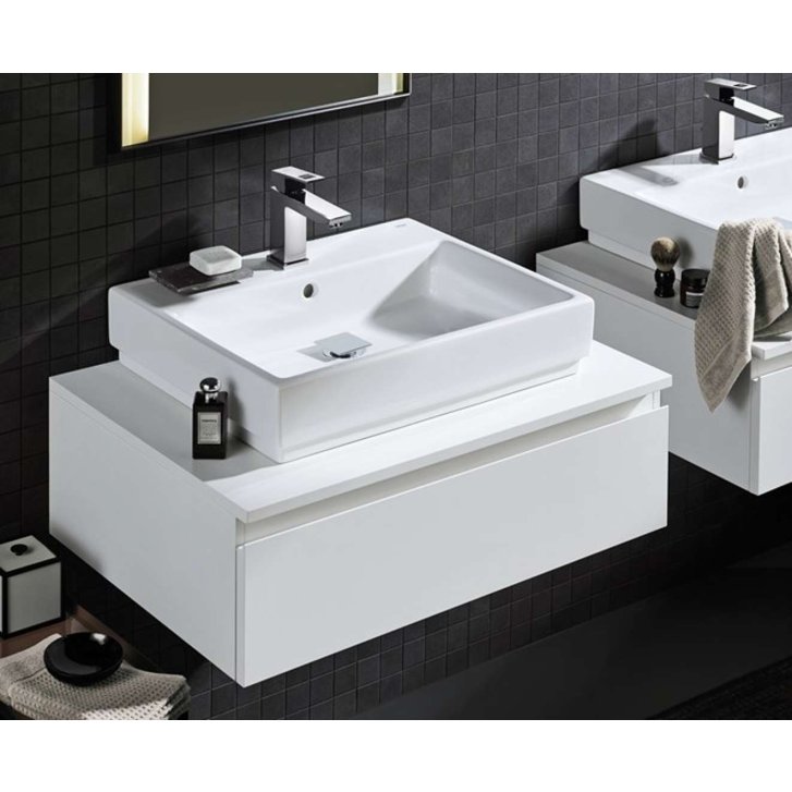 Grohe Cube Ceramic - Umývadlo s prepadom, 50x49 cm, PureGuard, alpská biela 3947800H