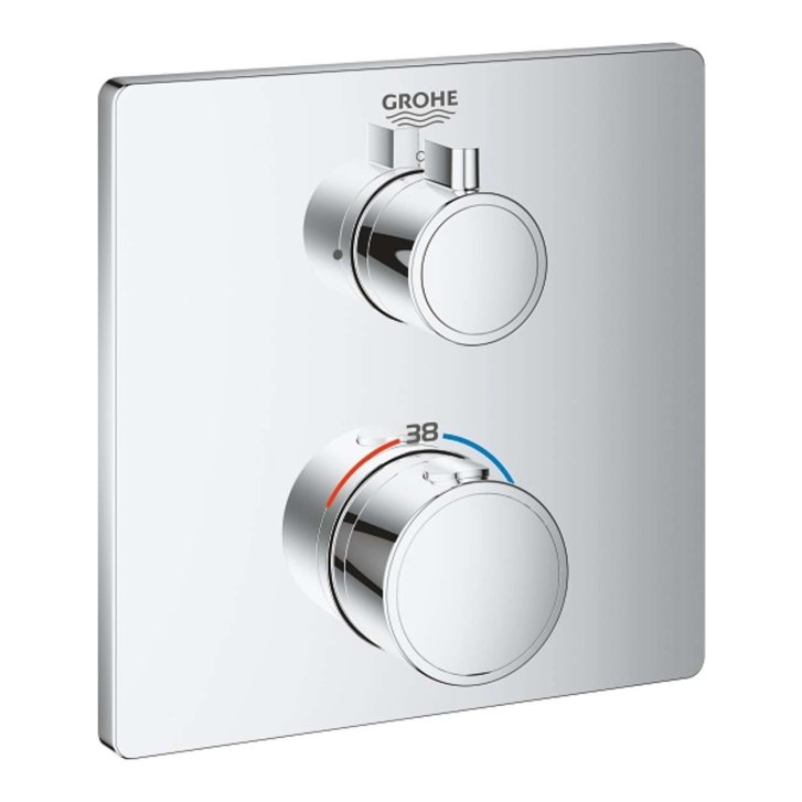 Grohe Grohtherm - Termostatická sprchová batéria pod omietku, chróm 24078000