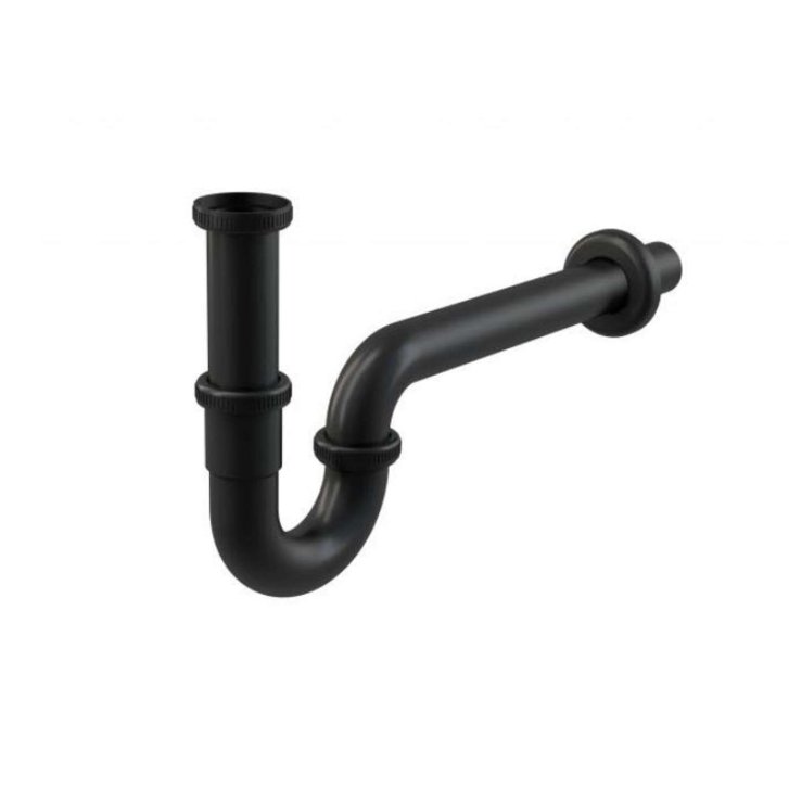 Alca - Sifón umývadlový U DN32, čierna/mat A4320BLACK