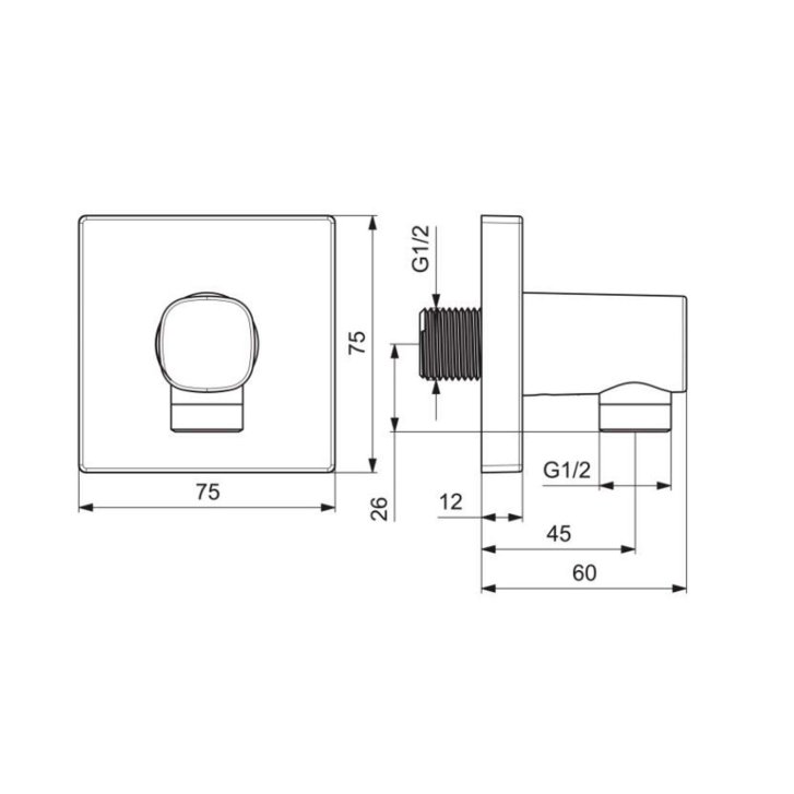Hansa Living - Sprchové kolienko, chróm 51180180