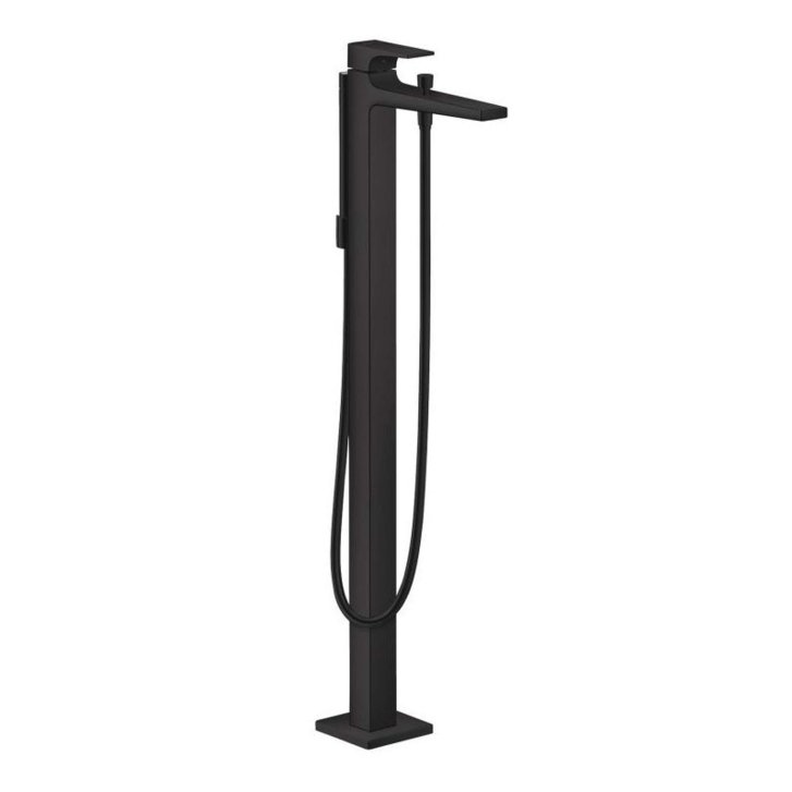 Hansgrohe Metropol - Vaňová batéria na podlahu, matná čierna 32532670