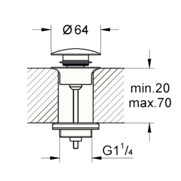 Grohe - Odpadová súprava, Hard Graphite 65807A00