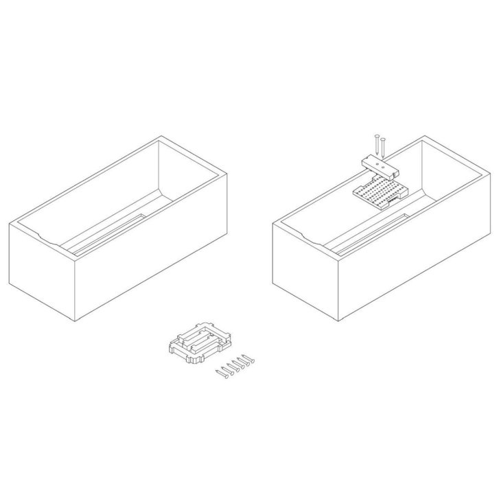 Duravit DuraStyle - Podpora k vani DuraStyle,1400x800 mm 791430000000000