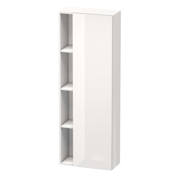 Duravit DuraStyle - Skrinka vysoká 140x50x24 cm, pravá, lesklá biela DS1238R2222
