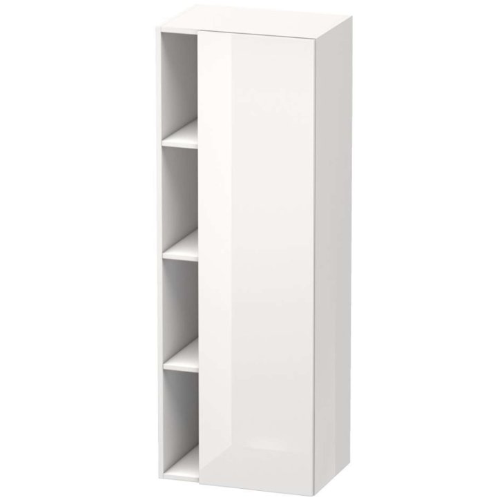 Duravit DuraStyle - Skrinka vysoká 140x50x36 cm, pravá, lesklá biela DS1239R2222