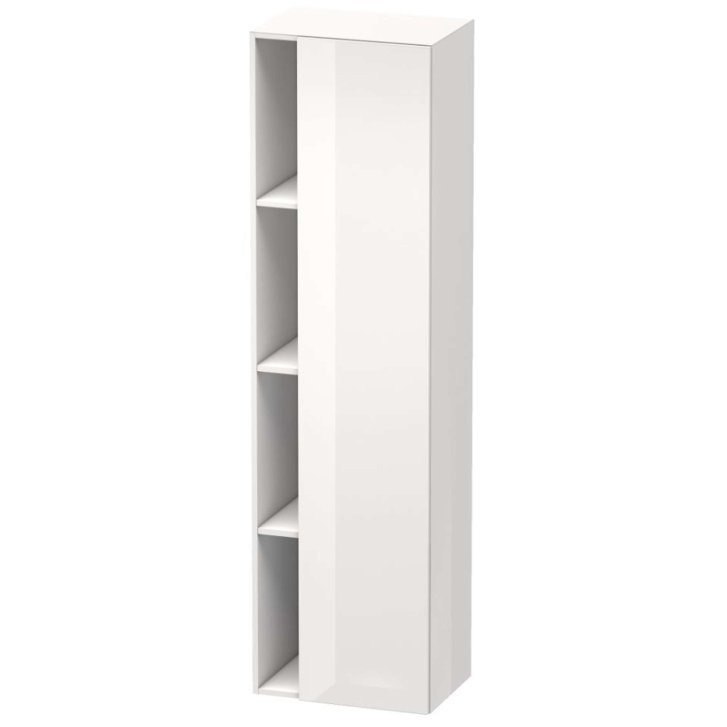 Duravit DuraStyle - Skrinka vysoká 180x50x36 cm, pravá, lesklá biela DS1249R2222
