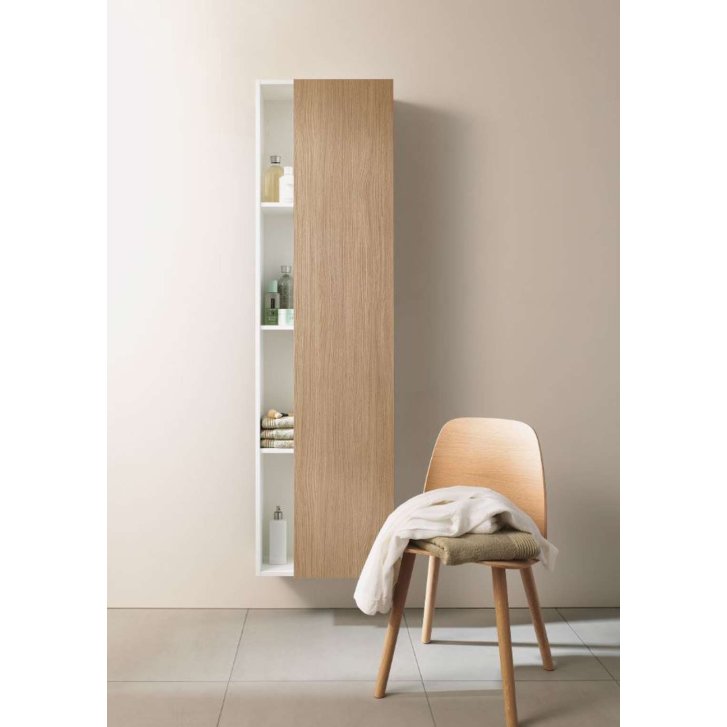 Duravit DuraStyle - Skrinka vysoká 180x50x36 cm, pravá, lesklá biela DS1249R2222