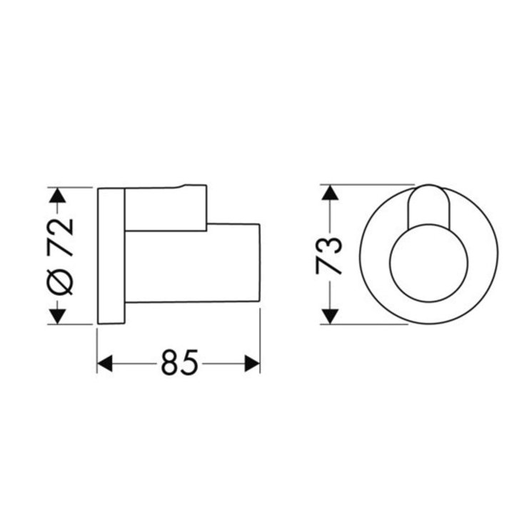 Hansgrohe - Krytka, matná biela 13950700