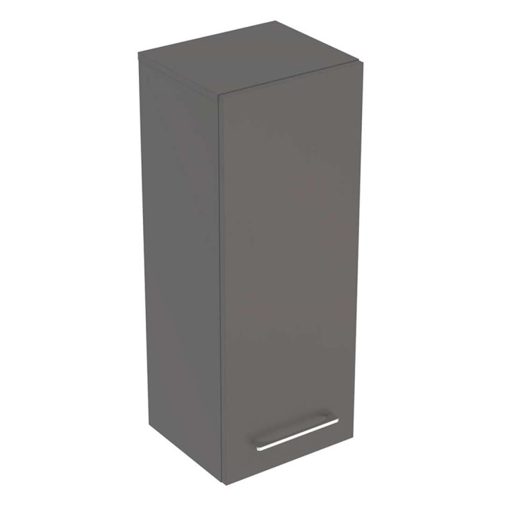 Geberit Selnova Square - Bočná horná skrinka 85x33x30 cm, 1 dvierka, lávová mat 501.277.00.1