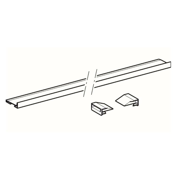 Geberit - Zberný profil na sprchový odtok v stene, 1500 mm, kefovaná nerezová 154.341.FW.1
