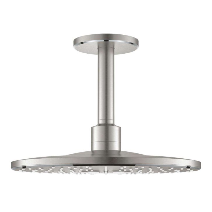 Grohe Rainshower SmartActive - Hlavová sprcha 310, sprchové rameno 14 cm, 2 prúdy, supersteel 26477DC0