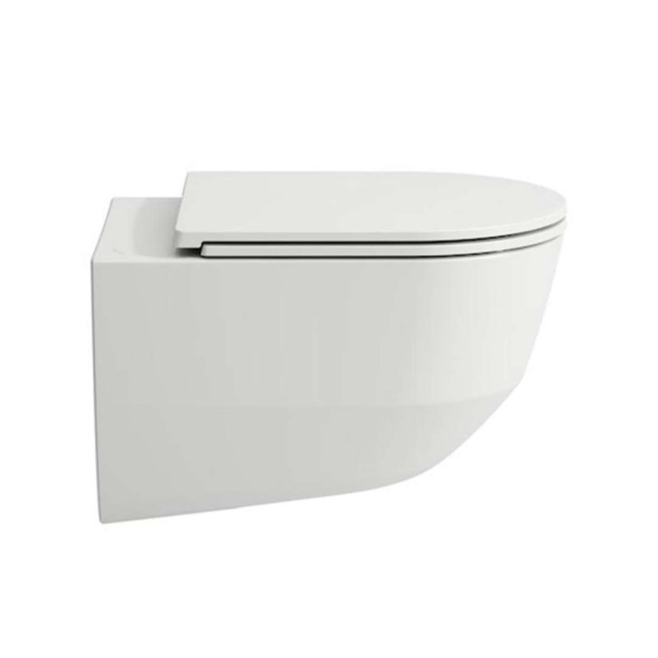 Laufen Pro - Závesné WC s WC doskou Slim, SlowClose, Rimless, biela H8669570000001