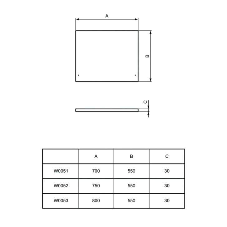 Ideal Standard Simplicity - Bočný krycí panel na vaňu 700 mm, biela W005101