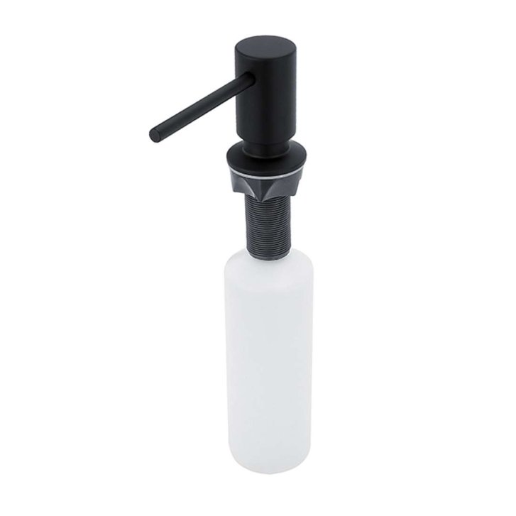 Nimco - Dávkovač dezinfekcie alebo mydla, vstavaný, 350 ml, čierny mat UNC 4031V-90