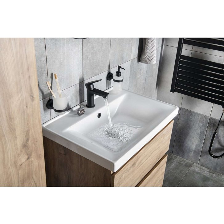 Aqualine Lotta - Umývadlová batéria, čierna matná LT602B