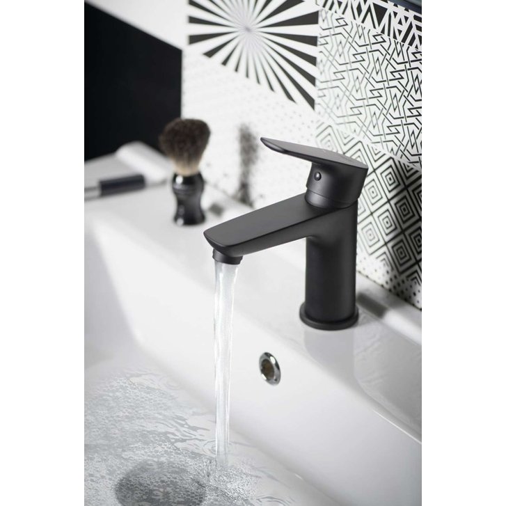Aqualine Lotta - Umývadlová batéria, čierna matná LT602B