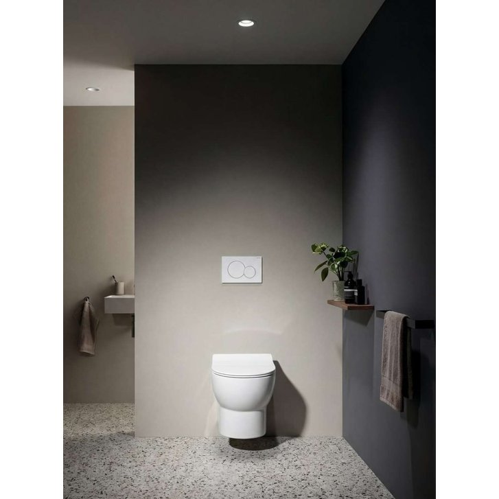 Aqualine - Závesné WC Absolute, Rimless, biela 10AB02002