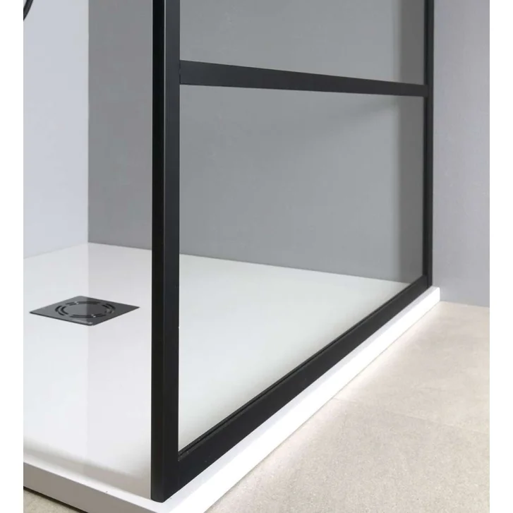Gelco Cure Black - Sprchová zástena 120x200 cm, čierna mat/číre sklo CB120