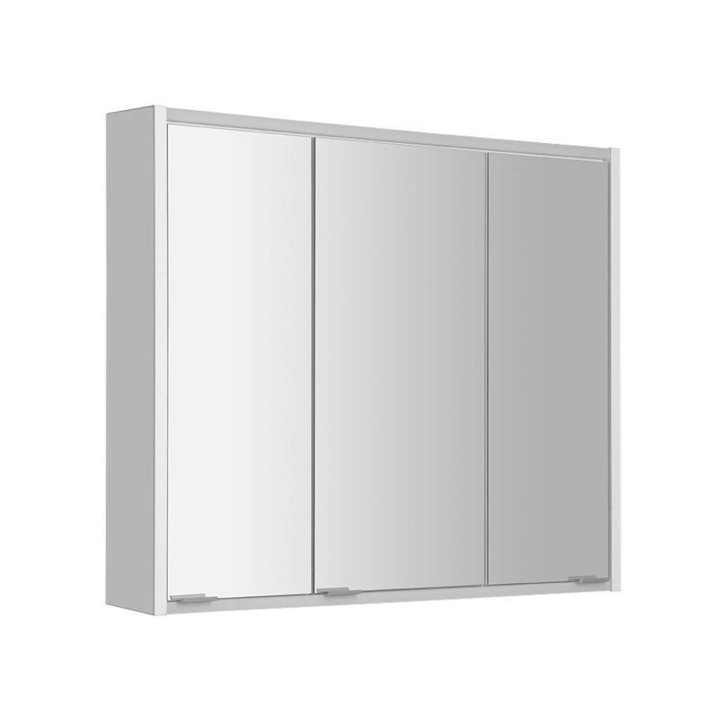 Sapho Batu - Zrkadlová skrinka s LED osvetlením, 80x71x15 cm, biela 1141131