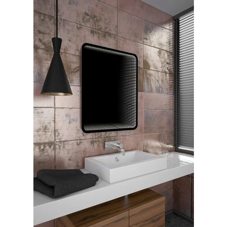 Sapho - Zrkadlo Senfineco s LED osvetlením a 3D efektom, 65x80 cm SF115