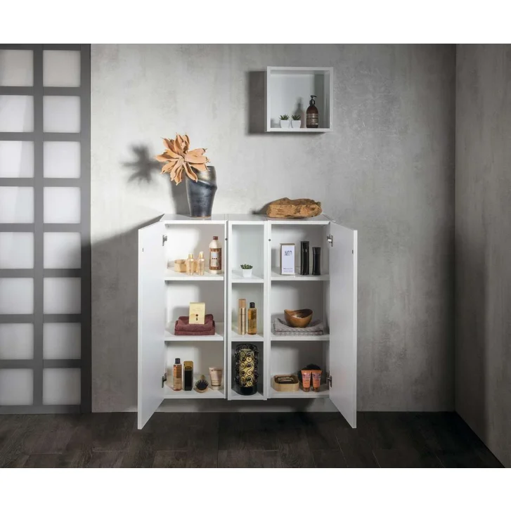 Sapho Espace - Skrinka 35x94x32 cm, 1 dvierka L/P, matná biela ESC530-3131