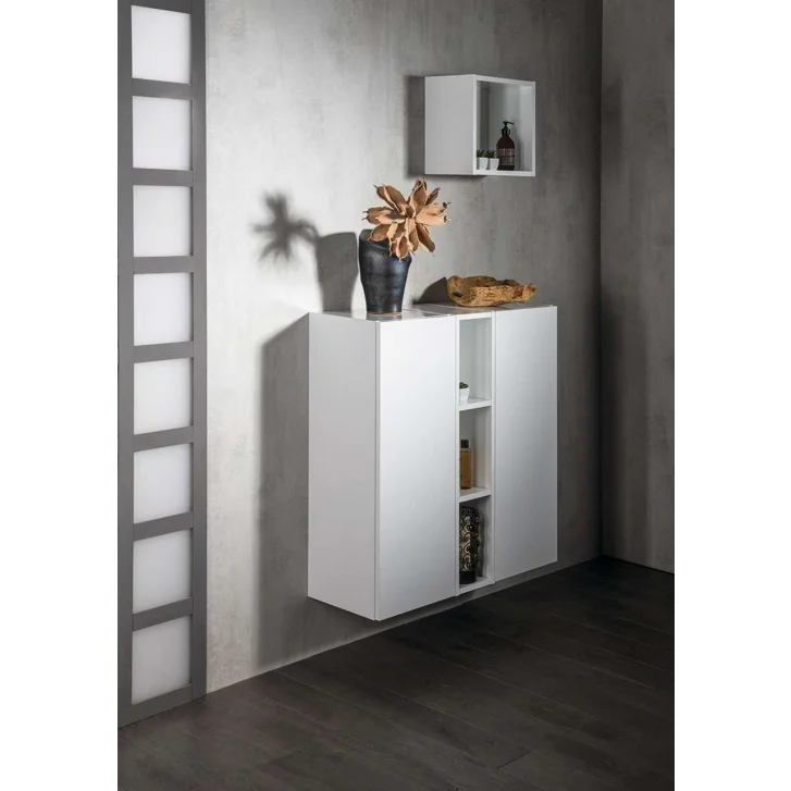 Sapho Espace - Skrinka 35x94x32 cm, 1 dvierka L/P, matná biela ESC530-3131