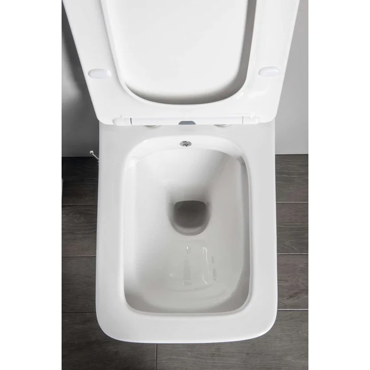 Sapho Porto - Závesné WC s bidetovou spŕškou, Rimless, biela PZ102RX
