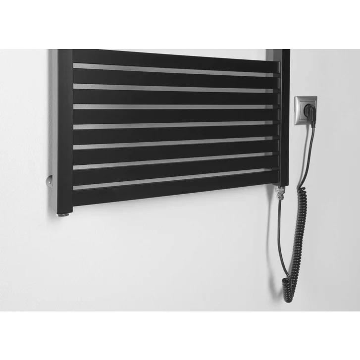 Aqualine - Vykurovacie teleso Tondi-E, 60x133 cm, 600 W, matná čierna DE486T