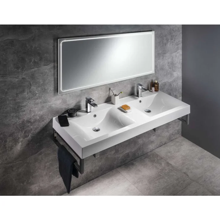 Sapho Gemini II - Zrkadlo s LED osvetlením, 140x55 cm GM140