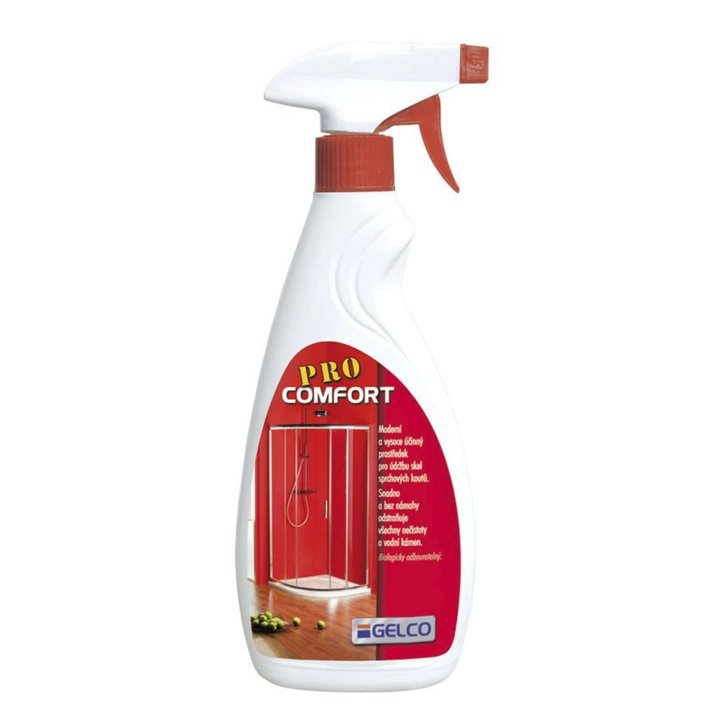 Gelco - Odstraňovač vodného kameňa z výplní, objem 500 ml PRO COMFORT