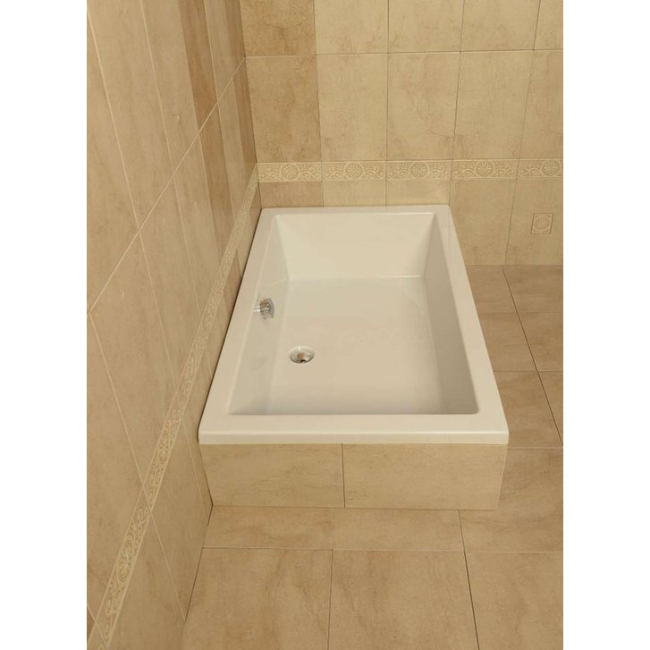 Polysan Deep - Hlboká sprchová vanička, 120x75x26 cm, biela 71564