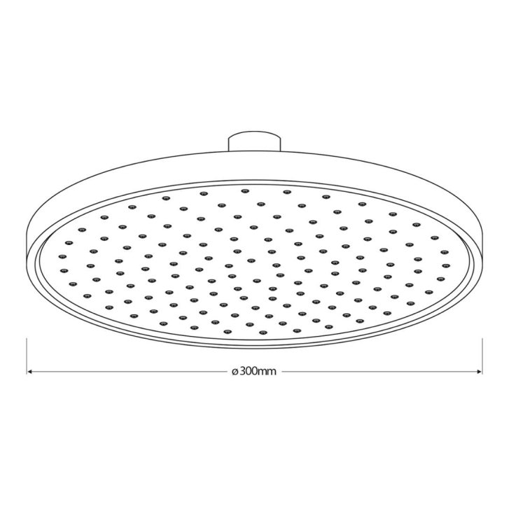 Aqualine - Horná sprcha, priemer 30 cm, chróm SC113