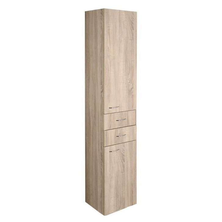 Aqualine Keramia Fresh - Vysoká skrinka ZOJA, 35x184x29 cm, ľavá, dub platin 51222