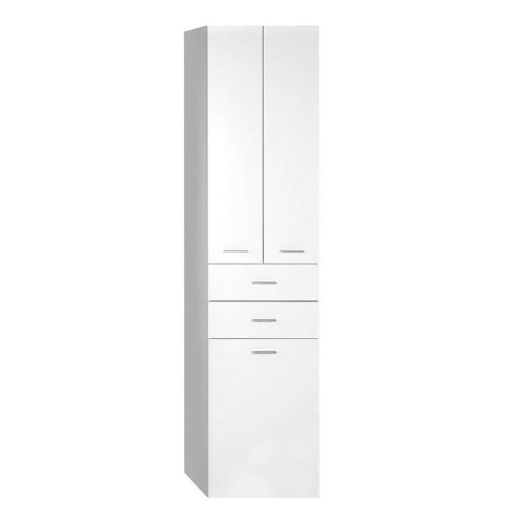 Aqualine Zoja - Vysoká skrinka Keramia Fresh s košom, 50x184x29 cm, biela 51293
