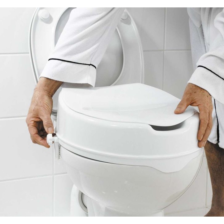 Sapho Ridder Sedadlá - WC doska zvýšená 100 mm, bez držadiel, biela A0071001