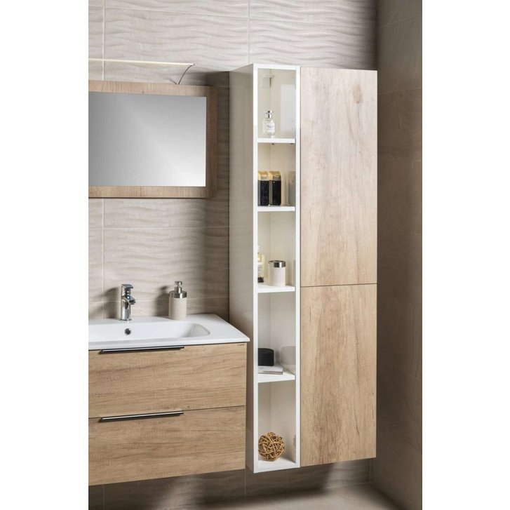 Sapho Espace - Vysoká skrinka 172x35x32 cm, 2 dvierka L/P, dub Alabama ESC230-2222